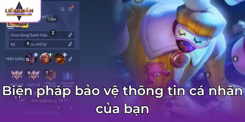 Biện pháp bảo vệ thông tin cá nhân của bạn 