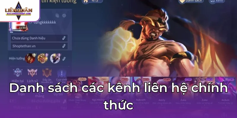 Khám phá thông tin những kênh liên hệ chính thức